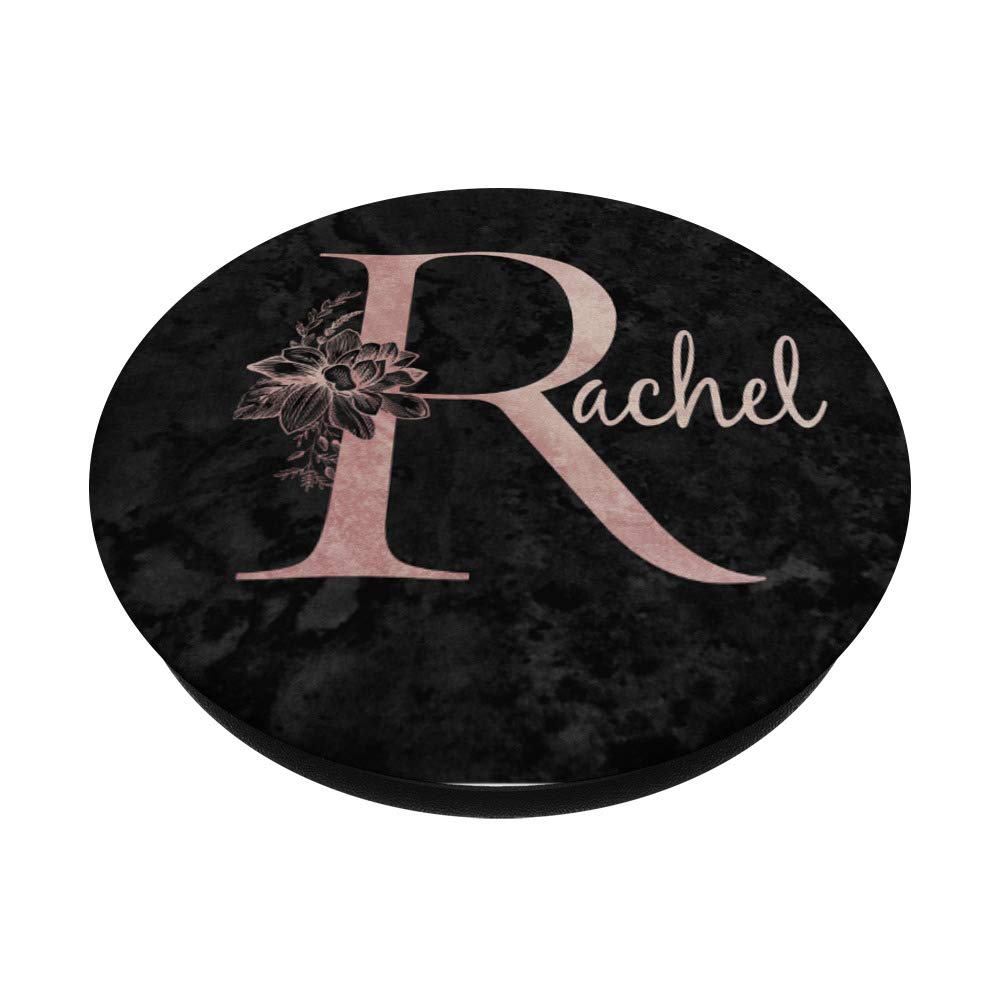 Amazon.com: Rachel Name Personalized Pink Rose on Black Design